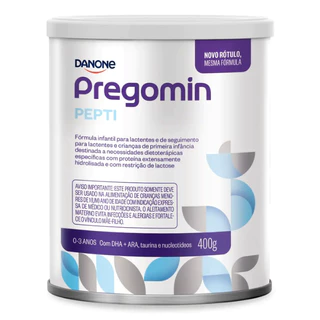 Pregomin Pepti 400g Danone – Fórmula Infantil Hipoalergênica, 0 a 36 Meses, Sem Glúten, Extensamente Hidrolisada