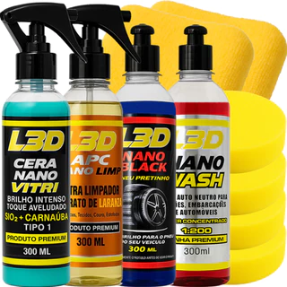 Cera Automotiva / Pneu Pretinho / Shampoo Automotivo / Limpador e Higienizador APC em Oferta na Shopee