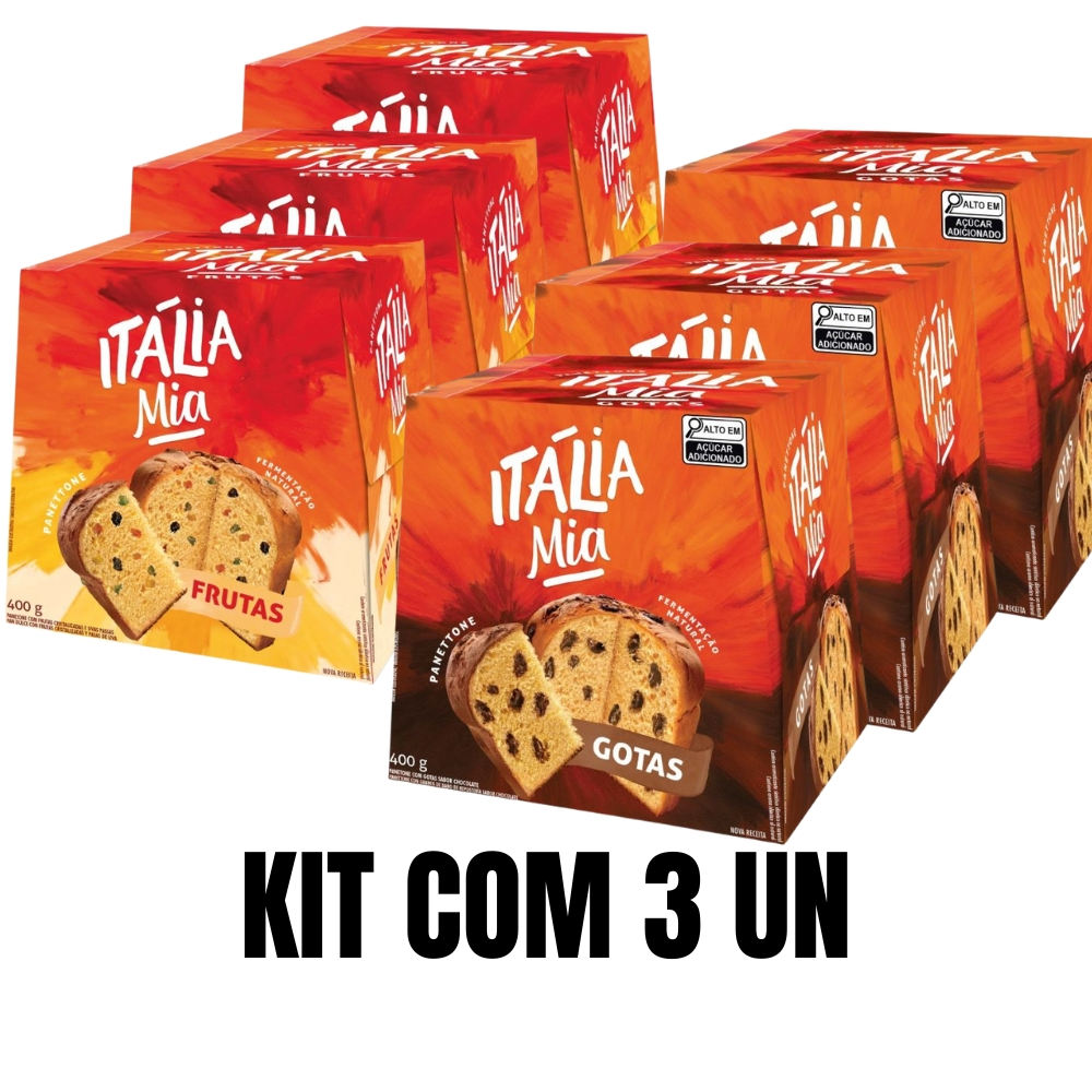 Panettone Itália Mia 400g x 3