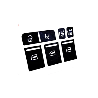 Kit Adesivos Restaura Teclas VW UP Tsi Vicro Elétrico Ar Condicionado AC Travas porta