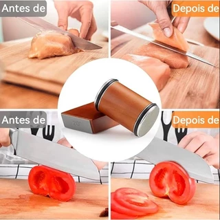 Kit Afiador de Facas Profissional Magnético Amolador Diamantado Ângulo de 15 e 20 Graus Cozinha Ref: RL-02 em Oferta na Shopee