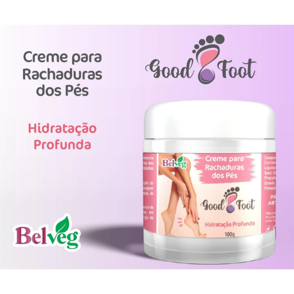 Creme Para Rachaduras Fissura Dos Pés Tratamento 100g | Shopee Brasil