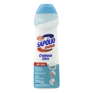Sapólio Radium Cremoso Cloro 250ml - Embalagem com 12 Unidades em Oferta na Shopee