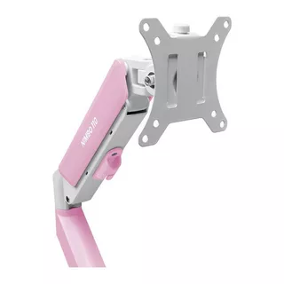 Suporte Articulado Para Monitor Zinnia Nimbo110 Soft Pink Edition, 13~32 Pol, Branco, ZNO-SPINK110-WL01-V2