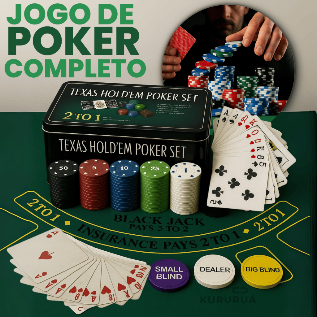 Kit Jogo De Poker 200 Fichas Com Baralhos Feltro | Shopee Brasil