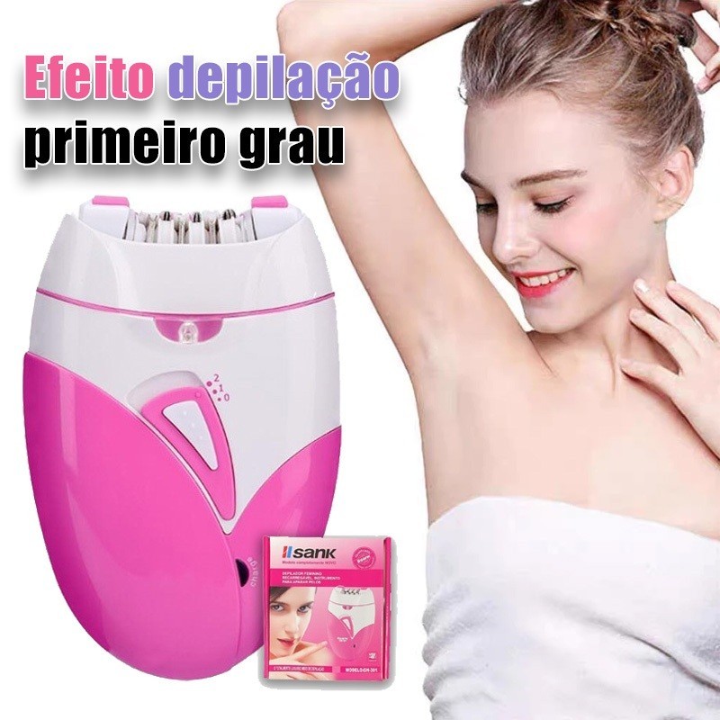 Depilador Feminino Recarregável Máquina de Depilação Elétrico | Shopee ...