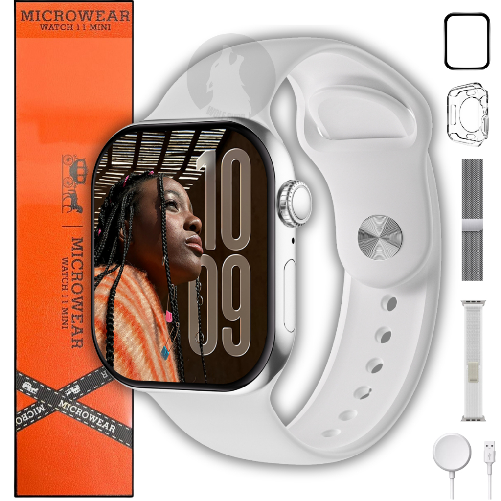 Smartwatch MICROWEAR W11 MINI Amoled Serie 11 25/26 Whatsapp 42mm NFC ...
