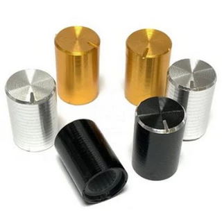 10pcs Knob de Aluminio Dourado Wh-148 Gold Knob 10x15 6mm