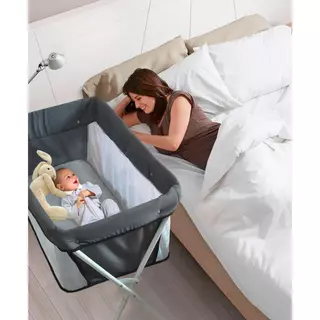 Berço para Criança Portátil para Bebê Co-Leito com Tela Mosqueteiro até 9kg
