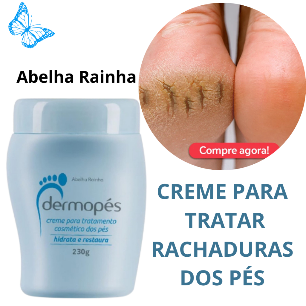 Creme para pés rachados, hidrata e restaura – Abelha Rainha creme para ...