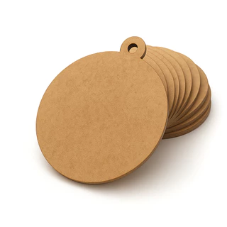 Kit Com 50 Bolas De Enfeite Em MDF Para Decoração Em Árvore De Natal