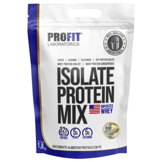 WHEY ISOLADO PROTEIN MIX REFIL 1,8KG PROFIT - SEM GLUTEM, SEM AÇUCAR EMBALAGEM ECONÔMICA