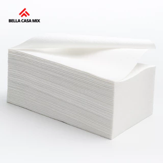 Kit 10 Pct Papel Toalha Interfolhado Para Secar As Mãos Branco Premium Luxo e Maciez