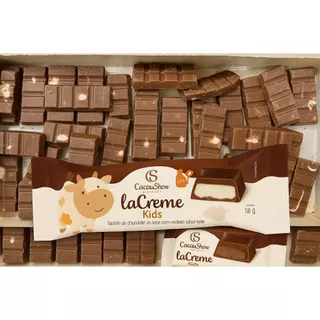Caixa Branca tabletes laCreme Kids Cacau Show 750g
