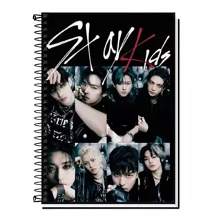Caderno personalizado com marcador de página - SKZOO / Stray Kids