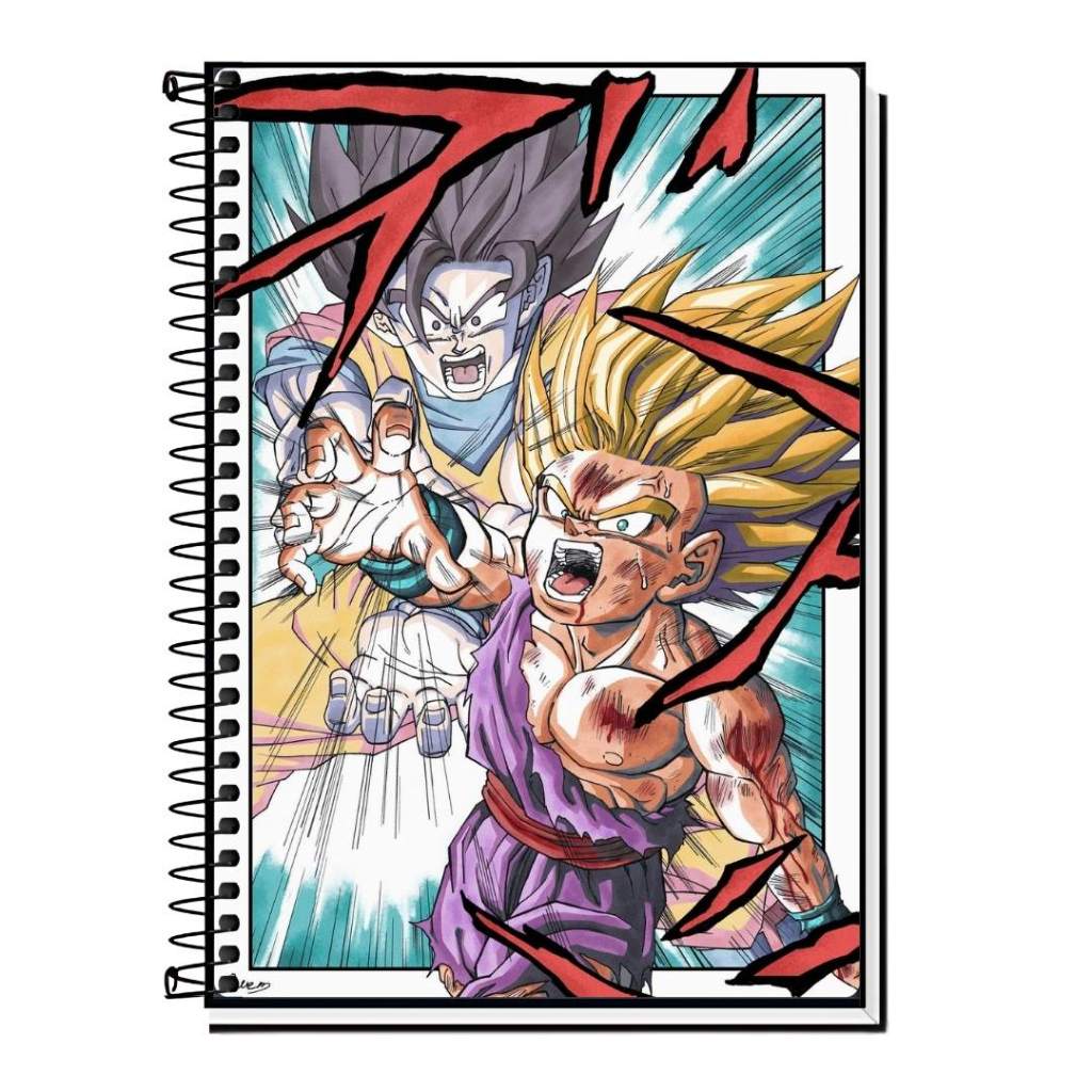 Caderno personalizado gohan dbz , dragon ball z Capa Dura Premium ...