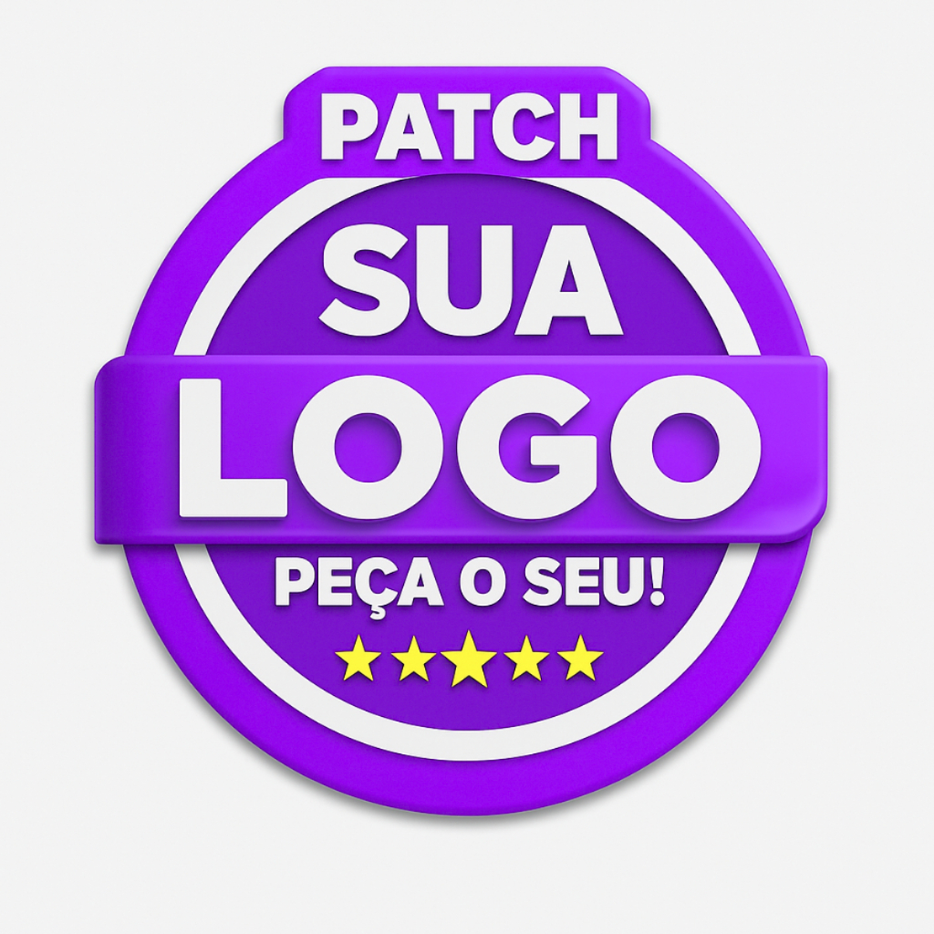 Patch Bordado Personalizado com Sua Logo Estilo Exclusivo Qualidade Premium Alta Durabilidade