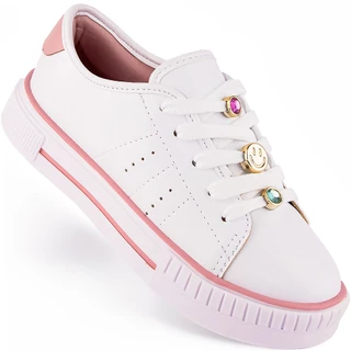 Tênis Molekinha Infantil Menina Feminino Confortável 2565 Branco