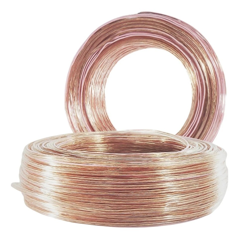 Fio Bicolor Paralelo 100 Metros Cristal Polarizado 2x0.50mm | Shopee Brasil