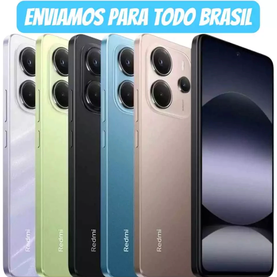 Celular Xiaomi Redmi Note 14 4G Tela 6.67 Camera 108MP suporta Micro SD Global Original com NF