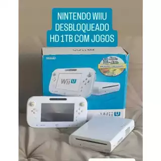 Nintendo Wii U Desbloqueado com HD 1 TB com jogos