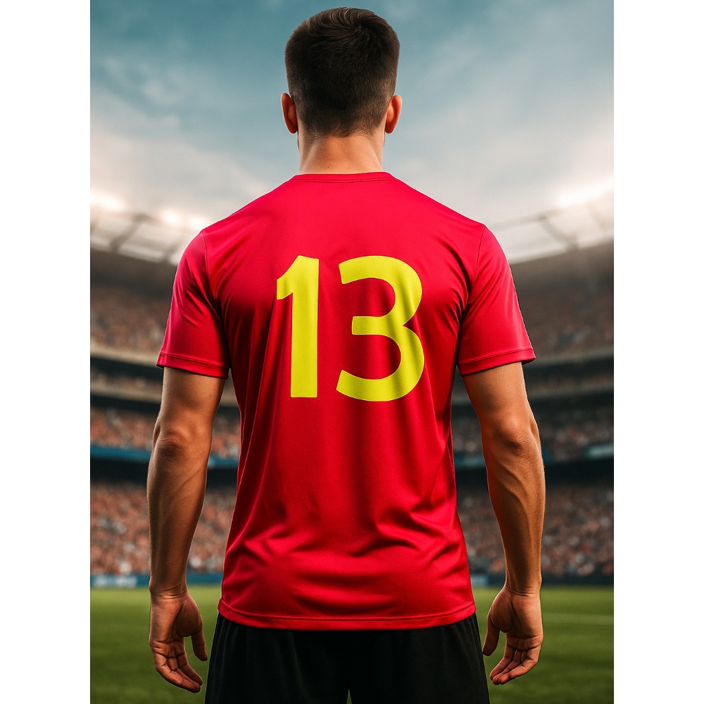 Camisa Esportiva Dry Fit Brasil Torcedor Gola Redonda Com Numero 13 em Oferta na Shopee