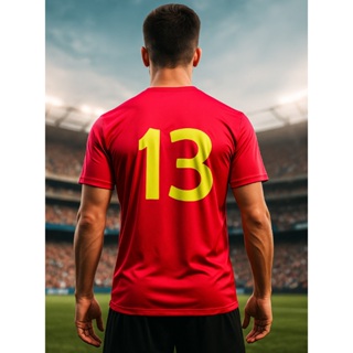 Camisa Esportiva Dry Fit Brasil Torcedor Gola Redonda Com Numero 13 em Oferta na Shopee