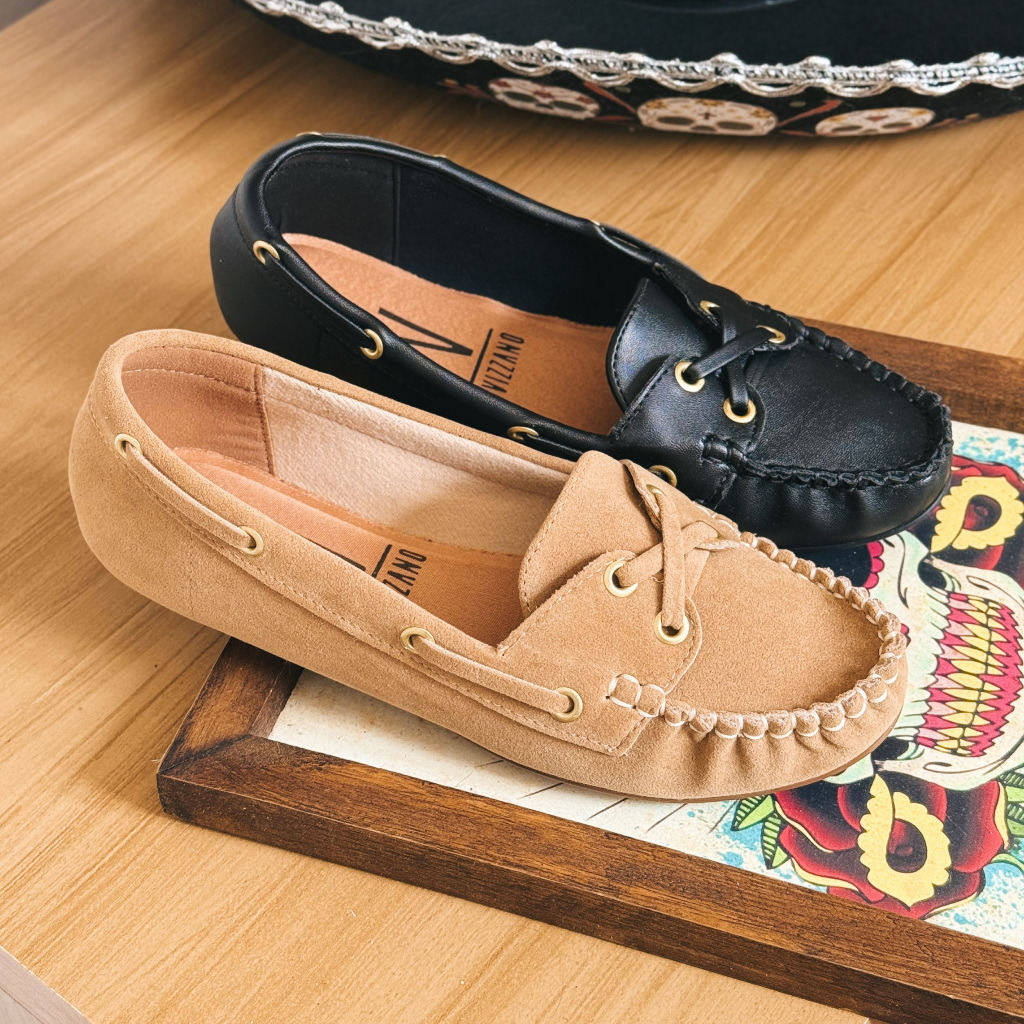 まっすん　 Mocassim Vizzano Sapato Feminino Dockside Retrô 1187.374 | Shopee