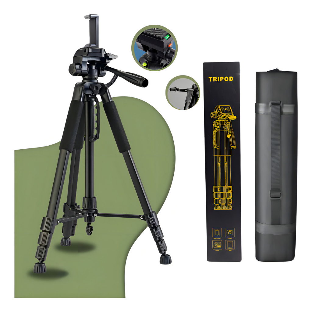 Tripé Câmera Celular Profissional Canon 1,80 Mts + Suporte | Shopee Brasil
