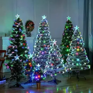 Árvore de natal LED fibra ótica  Colorida 60/90/120Cm Luzes Multifun 110V