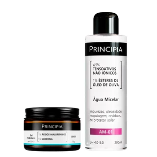 Principia Kit GH-01 e AM-01 (Gel hidratante GH-01 + Água Micelar AM-01) em Oferta na Shopee