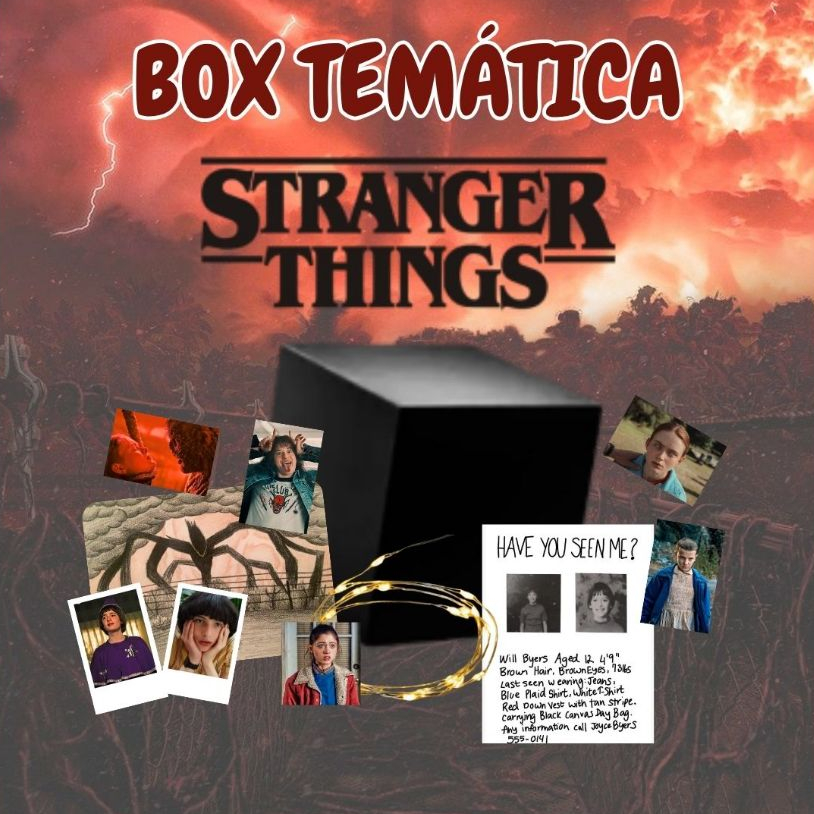 Box Temática Stranger Things EDIÇÃO LIMITADA | Shopee Brasil