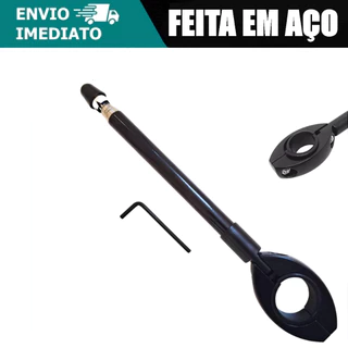 Antena Aço Inox Corta Pipa Universal Modelo Retrátil Anti Cerol Guidão Para Moto 6 Estágios em Oferta na Shopee