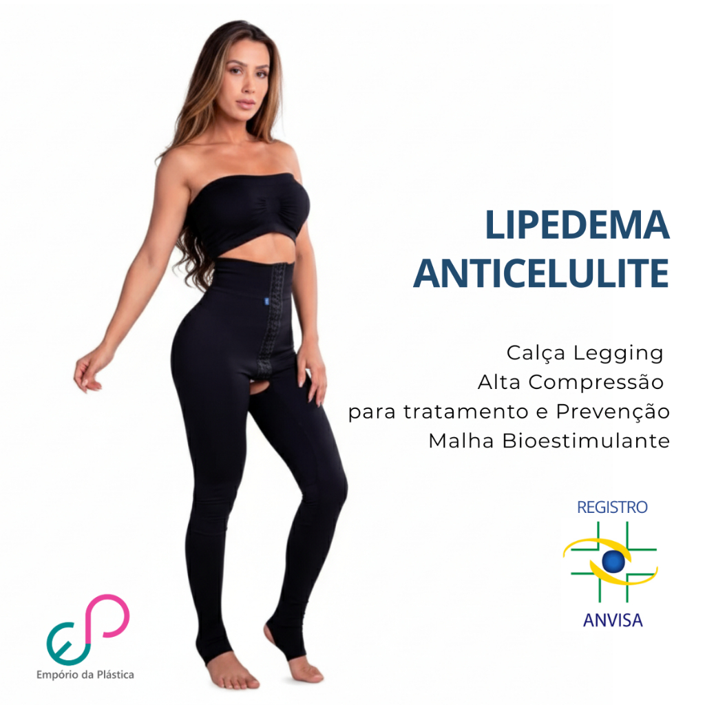 Calça Legging Lipedema Calcanhar Fechos Abertura Emana Rigel | Shopee ...