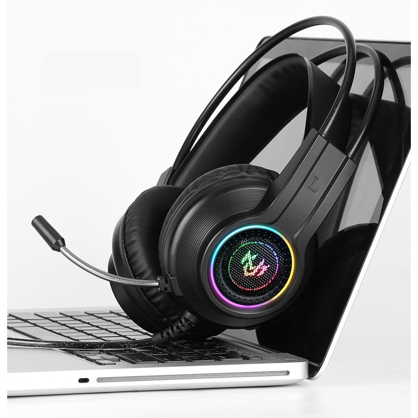 Headset Gamer Fone com Microfone Mancer Twilight, RGB, Drivers