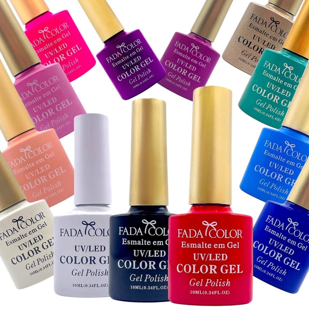 Esmalte em Gel 10ml Fada Color | Para Unhas de Gel, Acrigel e Fibra ...