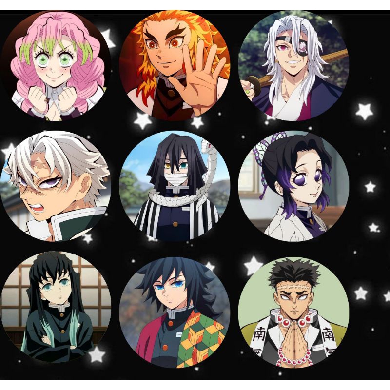 Buttons Hashiras Demon Slayer Personagens | Shopee Brasil