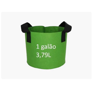 Kit 3 Vasos 3,8 Litros Feltro Growbag Jardinagem Cultivo Pro