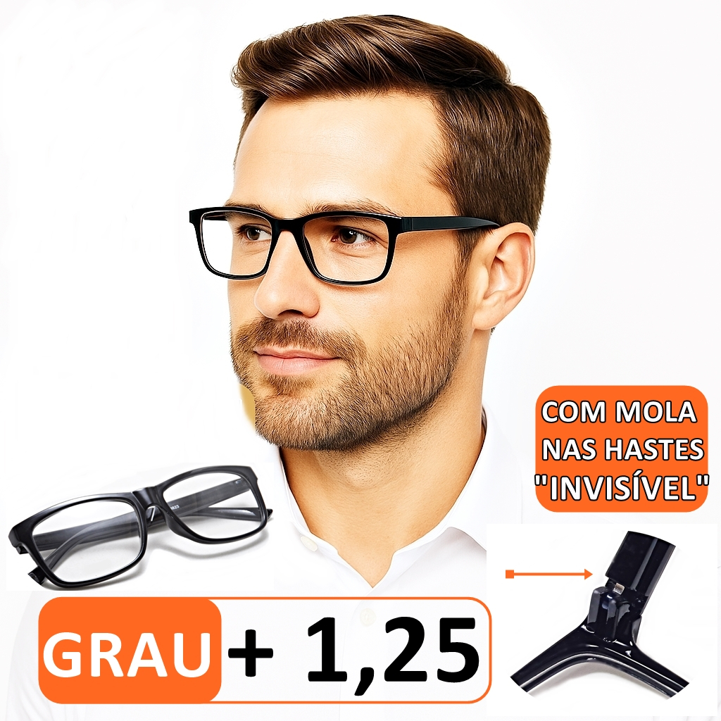 Óculos De Descanso Masculino Para Leitura De Perto Presbiopia No Grau ...
