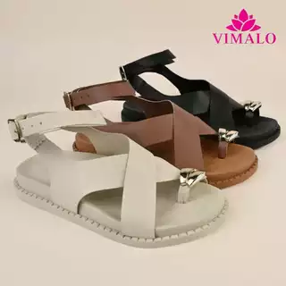 Sandália Papete Feminina Bico Quadrado VLPAP12 - ABS Lesm em Oferta na Shopee