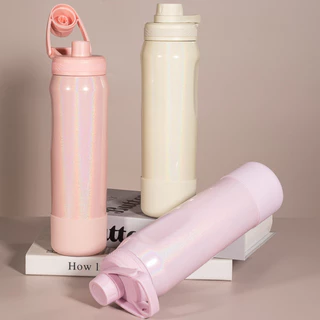 Garrafa Térmica de Água em Inox Hydra Rainbow 650ml-950ml Quente/Frio Personalizado e Alça BPA Free