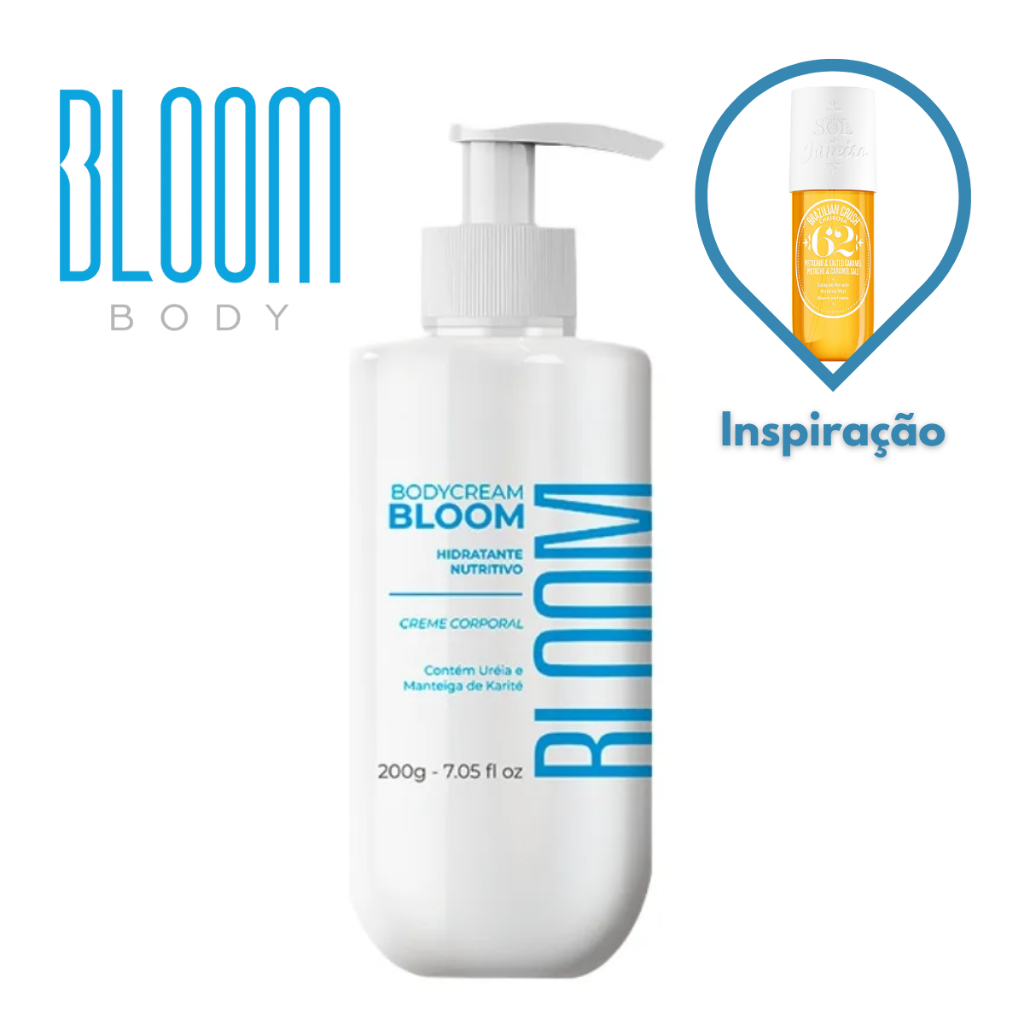 Body Cream Bloom Desodorante Hidratante Corporal Bloom Body 200g ...
