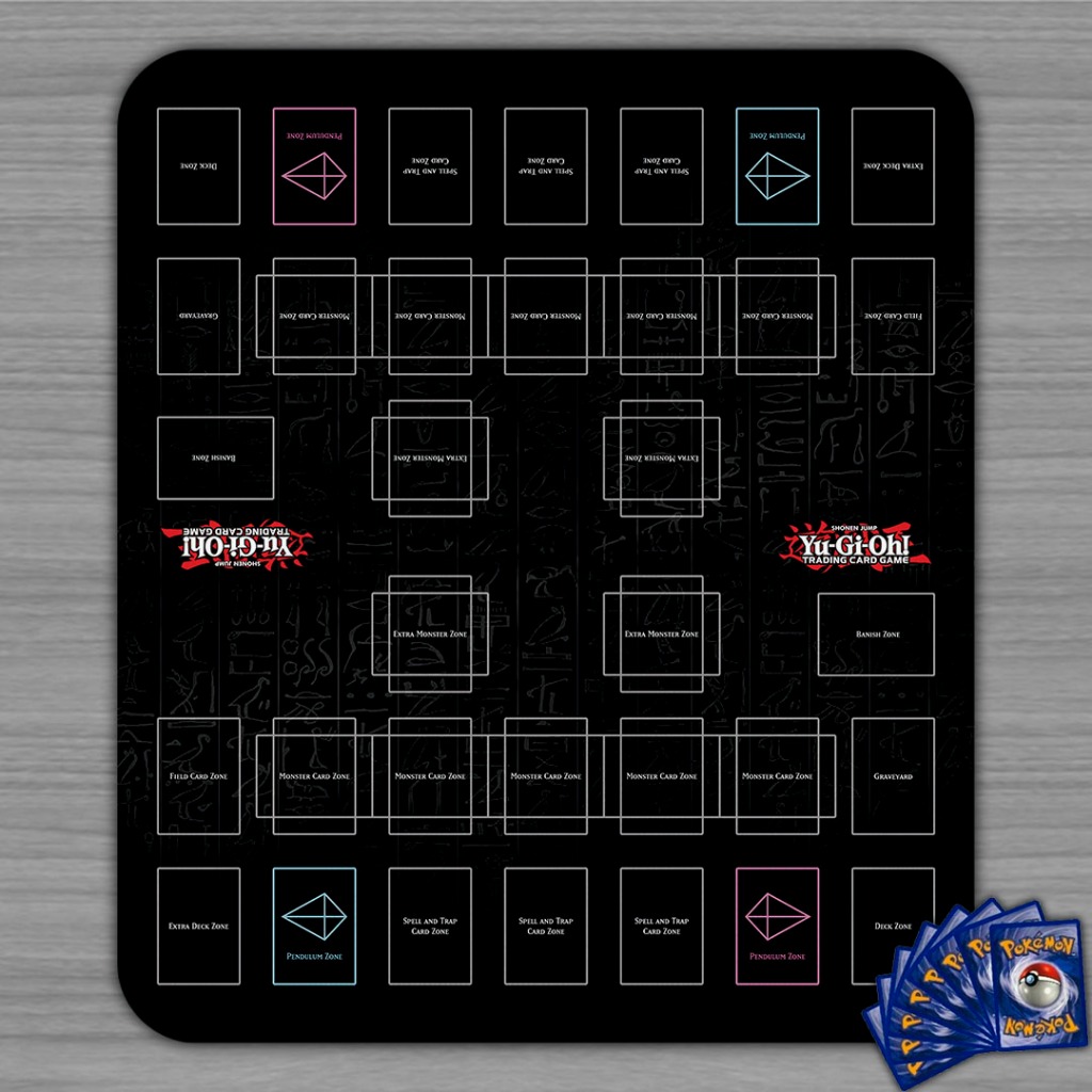 Playmat Duplo Yu-gi-oh! - BLACK MINIMALIST GINÁSIO