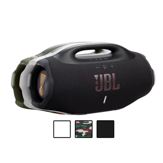 Caixa de Som JBL Boombox 4 Preta/Squad/Branca a Prova D'agua, 200W RMS e 34h de Reprodução BT com NF