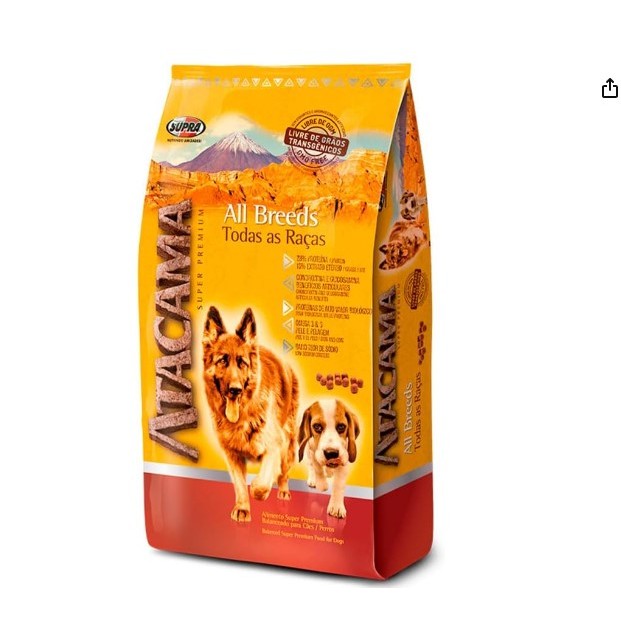 Ração Seca Supra Atacama Cães Adultos Todas as Raças 20kg