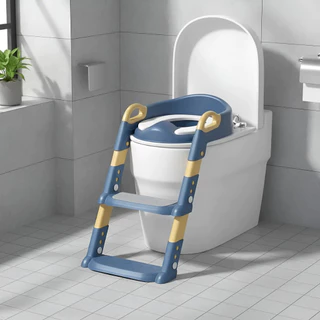 Assento Redutor Infantil C/ Escada Vaso Sanitário Troninho Bebê Almofadado Desfralde Antiderrapante em Oferta na Shopee