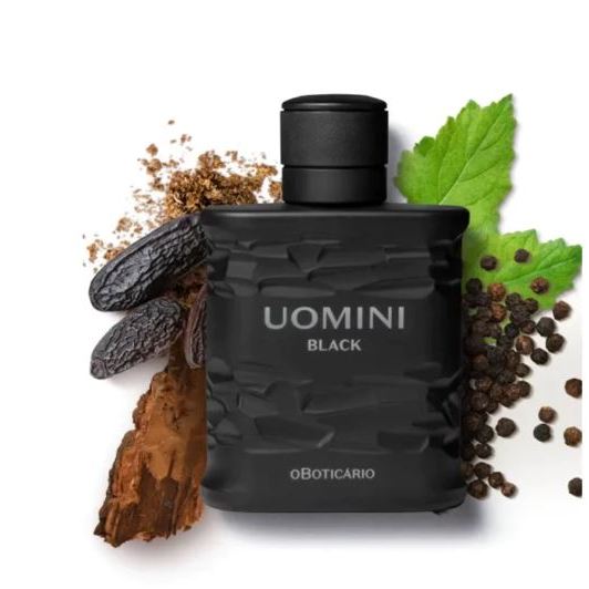 Perfume masculino Uomini Black O boticário 100 ml em Oferta na Shopee