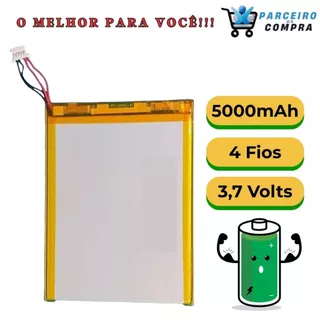 Bateria 5000 mAh Multilaser Tablet M7s M7 Plus 3g 4 Fios Imperdível