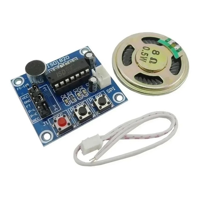 Módulo De Gravação / Reprodução De Voz Isd1820 Para Arduino