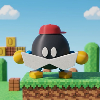 Boneco Rei Bob-omb com Boné Vermelho - Versão Super Mario 64 em Oferta na Shopee